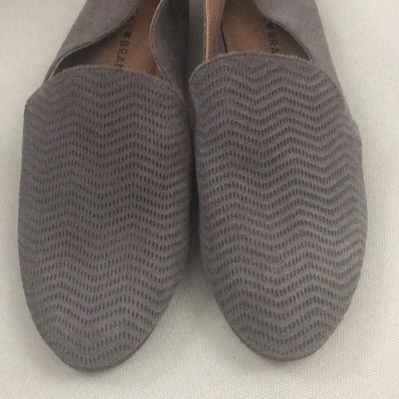 NWOT Lucky 🍀 Brand gray suede flats - Picture 2 of 4